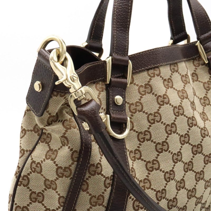 Gucci GG Canvas Leather Tote Bag 2WAY - Barde - Image 6