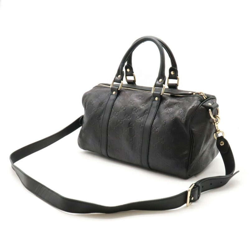 Gucci Leather 2WAY Handbag Mini Boston Black - Barde - Image 2