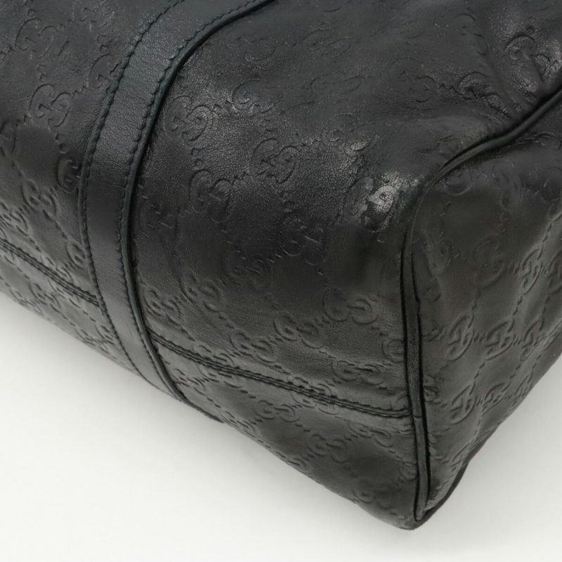 Gucci Leather 2WAY Handbag Mini Boston Black - Barde - Image 3