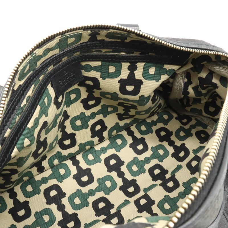 Gucci Leather 2WAY Handbag Mini Boston Black - Barde - Image 5