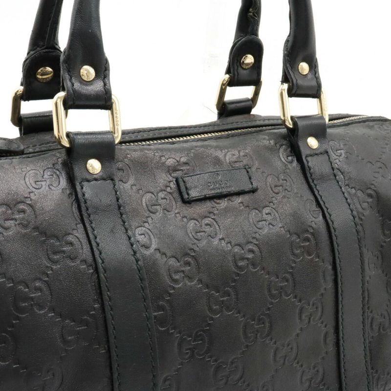 Gucci Leather 2WAY Handbag Mini Boston Black - Barde - Image 9