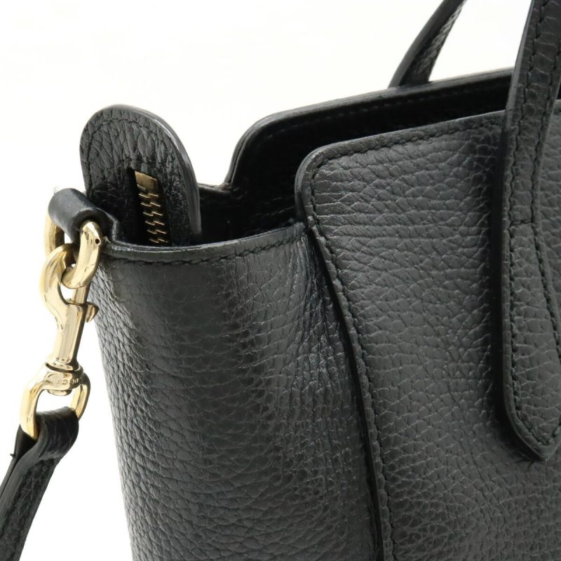 Gucci Leather Swing Mini Top Handle Bag - Barde - Image 8