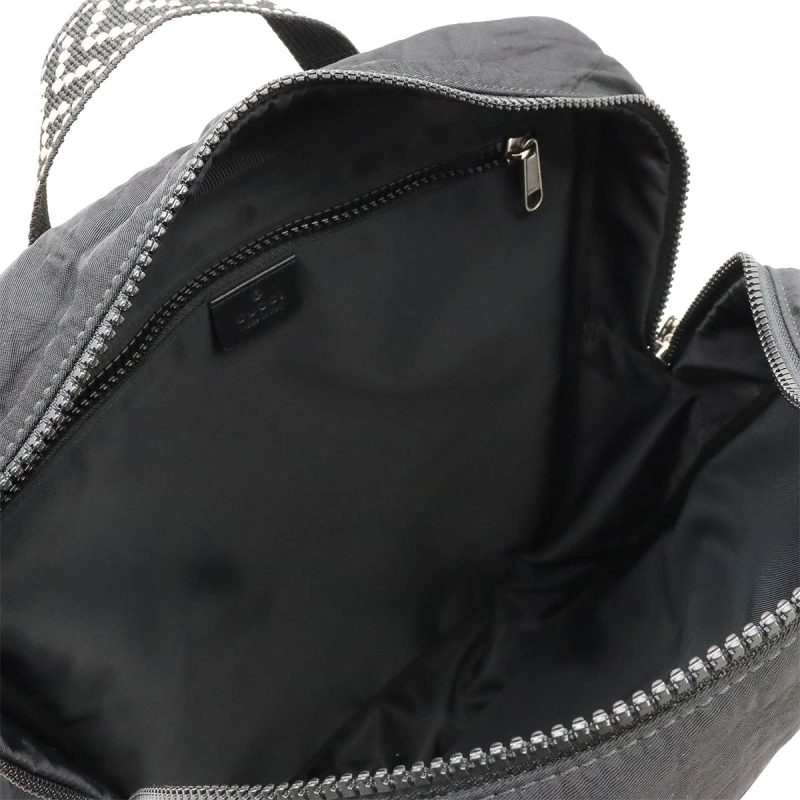 Gucci Nylon Terry Crosspatch Backpack Black - Barde - Image 5