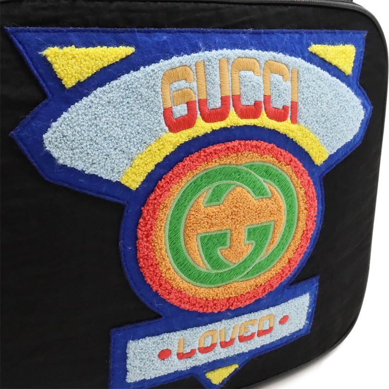Gucci Nylon Terry Crosspatch Backpack Black - Barde - Image 7