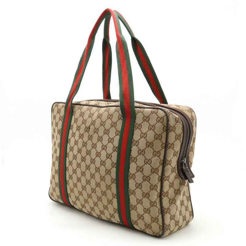 Gucci GG Canvas Leather Tote Bag 189753 - Barde - Image 2
