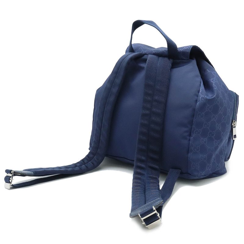 Gucci Nylon Leather Backpack Navy - Barde - Image 2