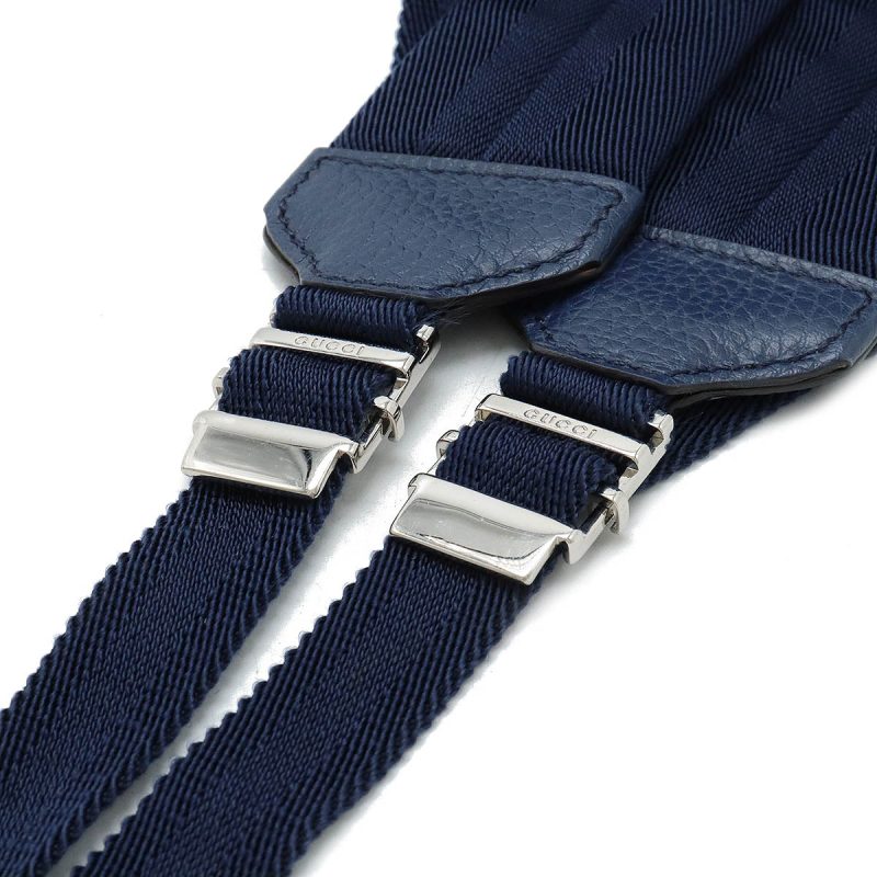 Gucci Nylon Leather Backpack Navy - Barde - Image 4