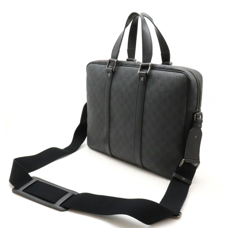 Gucci GG Supreme Business Briefcase Dark Gray - Barde - Image 2