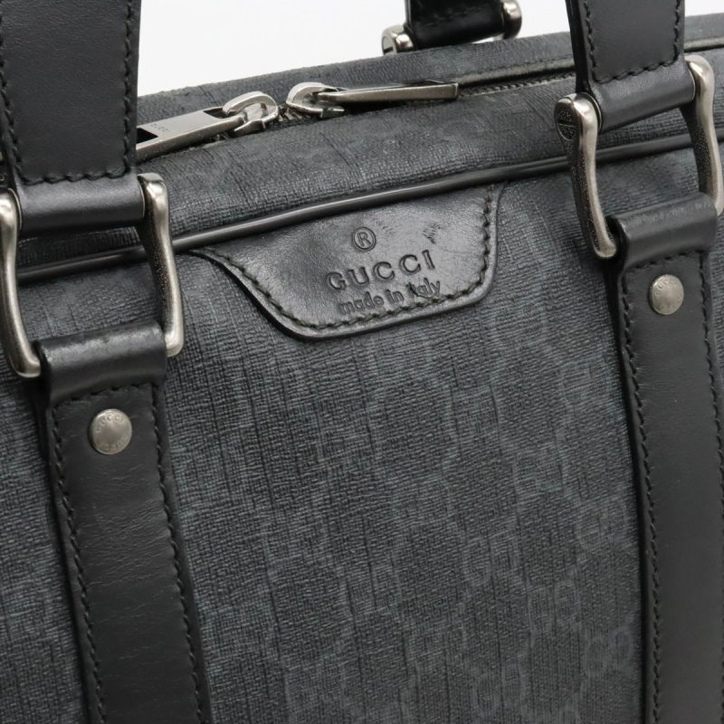 Gucci GG Supreme Business Briefcase Dark Gray - Barde - Image 9