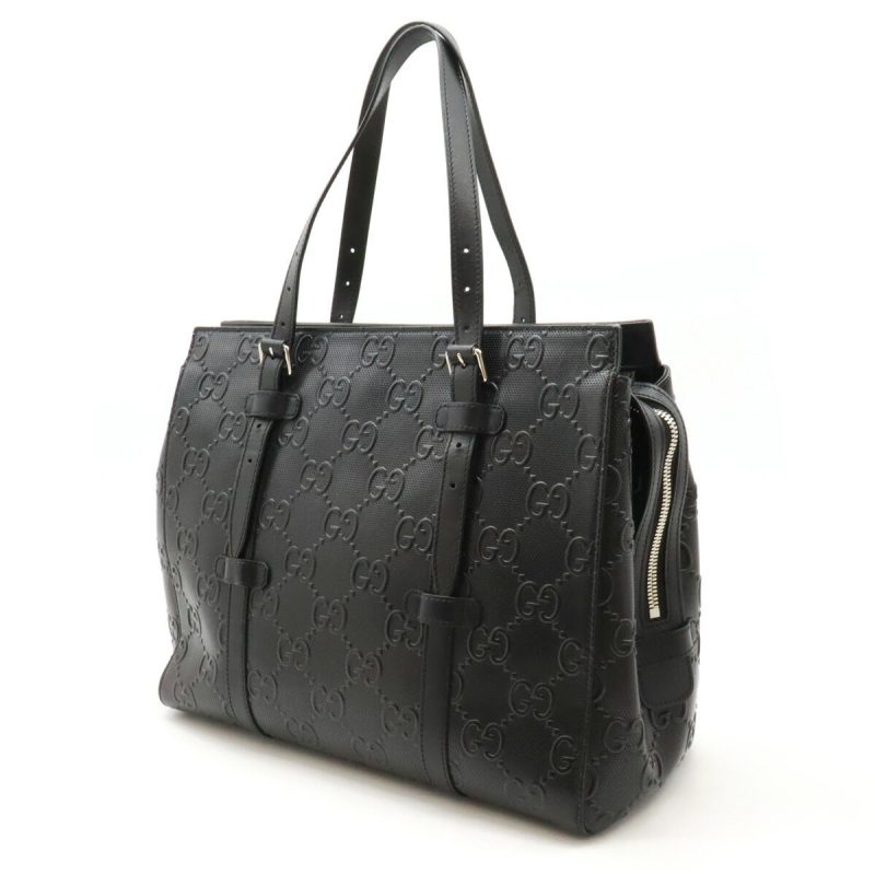 Gucci Leather GG Embossed Tote Bag - Barde - Image 2