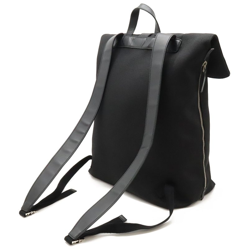 Gucci Black Canvas Leather Backpack 337075 - Barde - Image 2