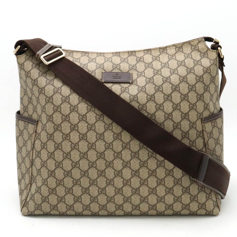 Gucci GG Supreme Messenger Bag Beige Brown - Barde