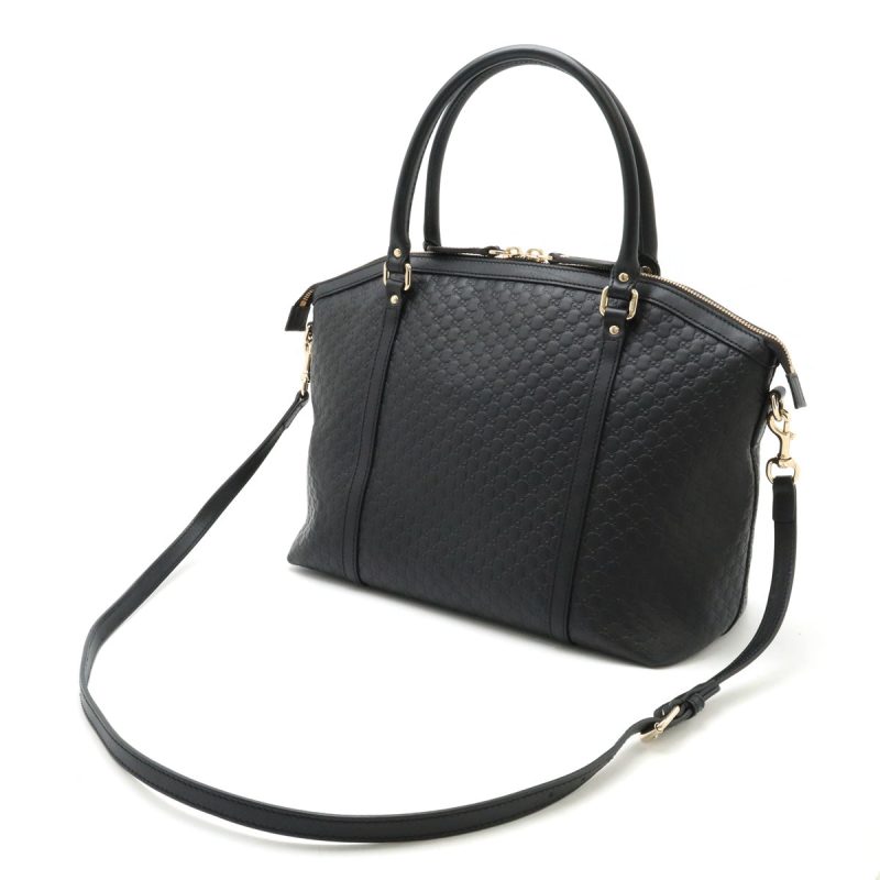 Gucci Microguccissima Leather Handbag Black - Barde - Image 2