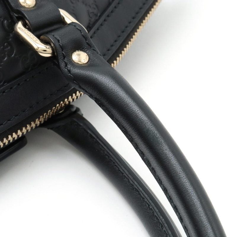 Gucci Microguccissima Leather Handbag Black - Barde - Image 4