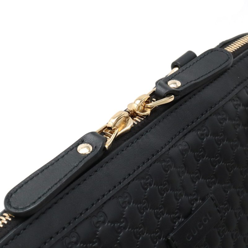 Gucci Microguccissima Leather Handbag Black - Barde - Image 5