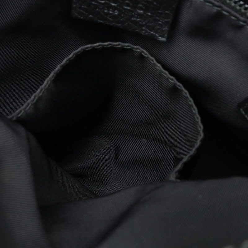 Gucci Nylon Leather Shoulder Bag Black - Barde - Image 7