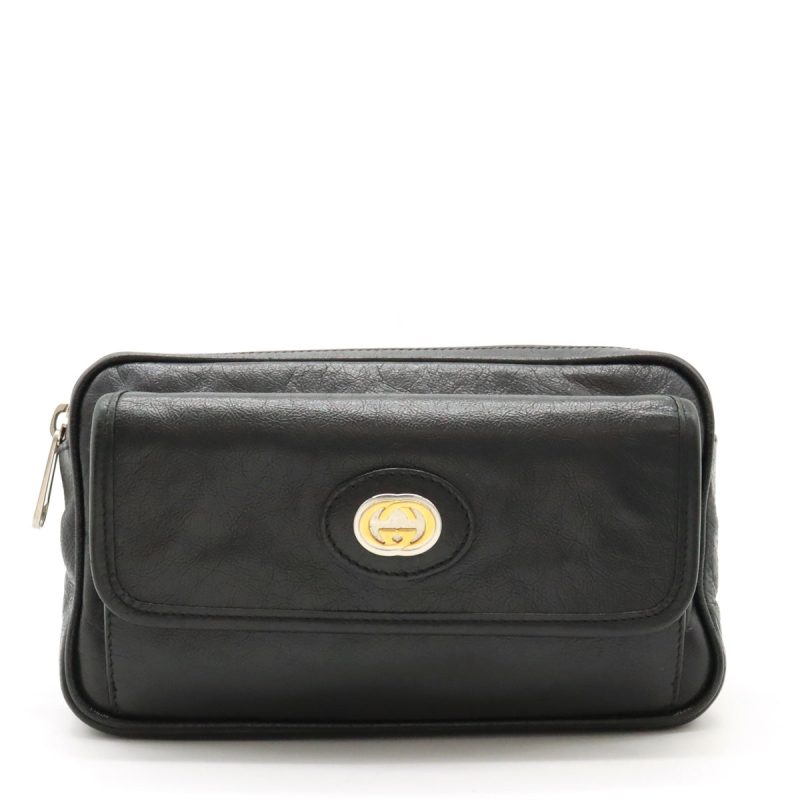 Gucci Morpheus Leather Belt Bag Black - Barde