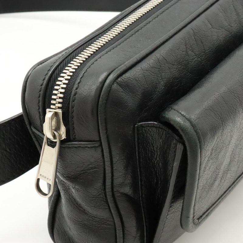 Gucci Morpheus Leather Belt Bag Black - Barde - Image 4