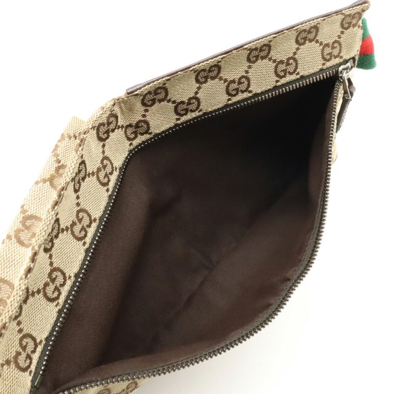 Gucci GG Canvas Leather Waist Bag 28566 - Barde - Image 5