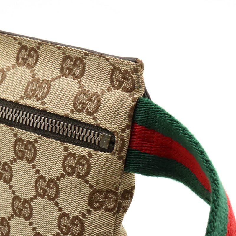 Gucci GG Canvas Leather Waist Bag 28566 - Barde - Image 6