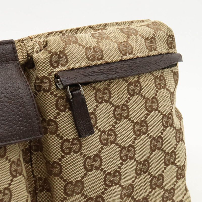 Gucci GG Canvas Leather Waist Bag 28566 - Barde - Image 8
