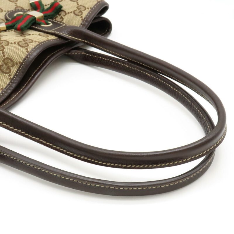 Gucci GG Canvas Princy Ribbon Tote Bag 163805 - Barde - Image 4