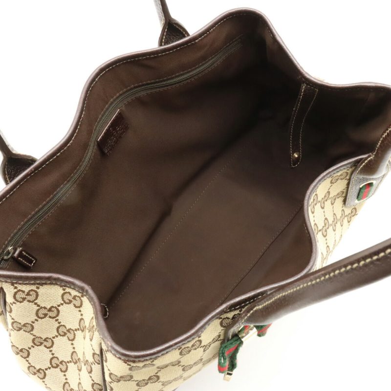 Gucci GG Canvas Princy Ribbon Tote Bag 163805 - Barde - Image 5