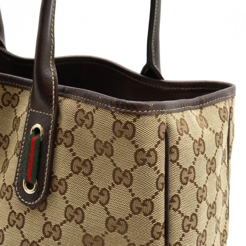 Gucci GG Canvas Princy Ribbon Tote Bag 163805 - Barde - Image 7