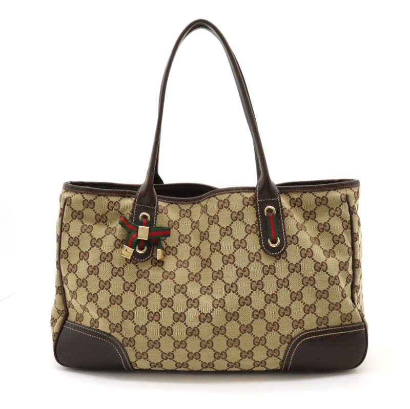 Gucci GG Canvas Princy Ribbon Tote Bag - Barde