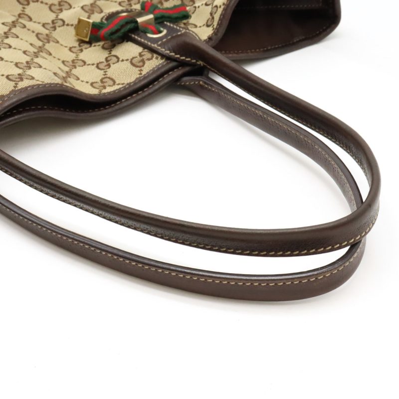 Gucci GG Canvas Princy Ribbon Tote Bag - Barde - Image 4