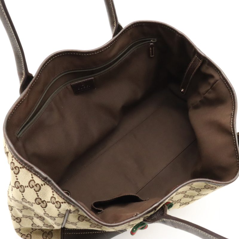 Gucci GG Canvas Princy Ribbon Tote Bag - Barde - Image 5