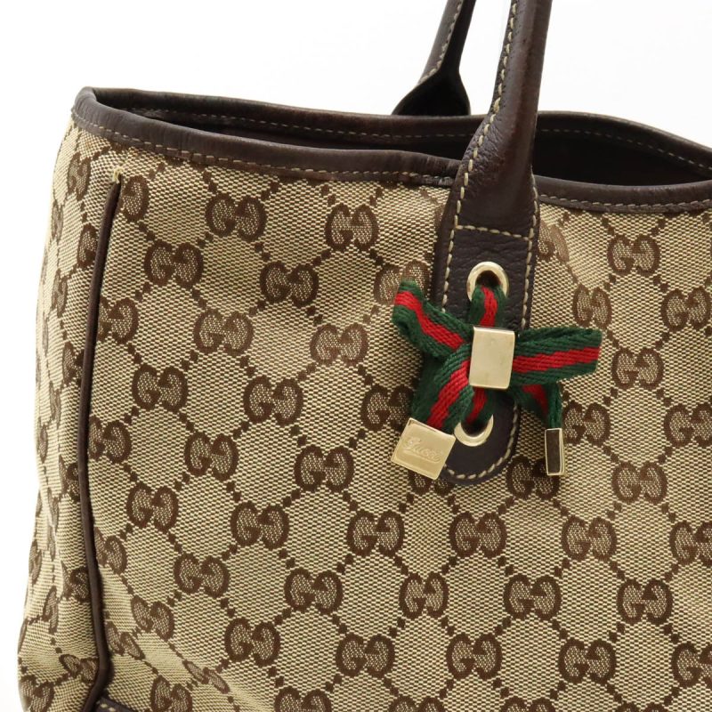 Gucci GG Canvas Princy Ribbon Tote Bag - Barde - Image 7