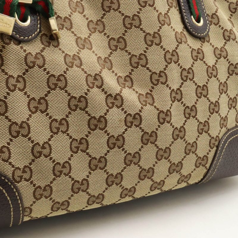 Gucci GG Canvas Princy Ribbon Tote Bag - Barde - Image 8