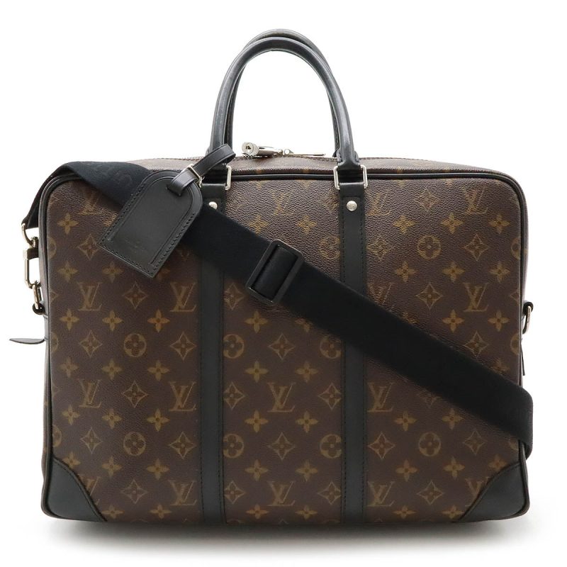 Louis Vuitton Monogram Macassar PDV Voyage GM Business Bag M40224 - Barde