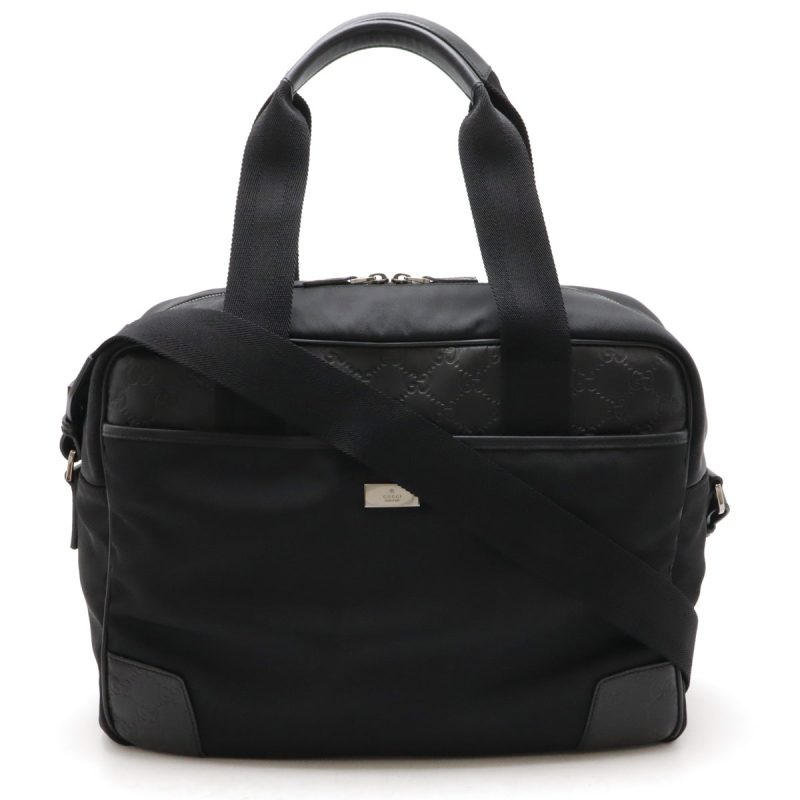Gucci Nylon Canvas/Leather Business Bag Briefcase 170061 - Barde