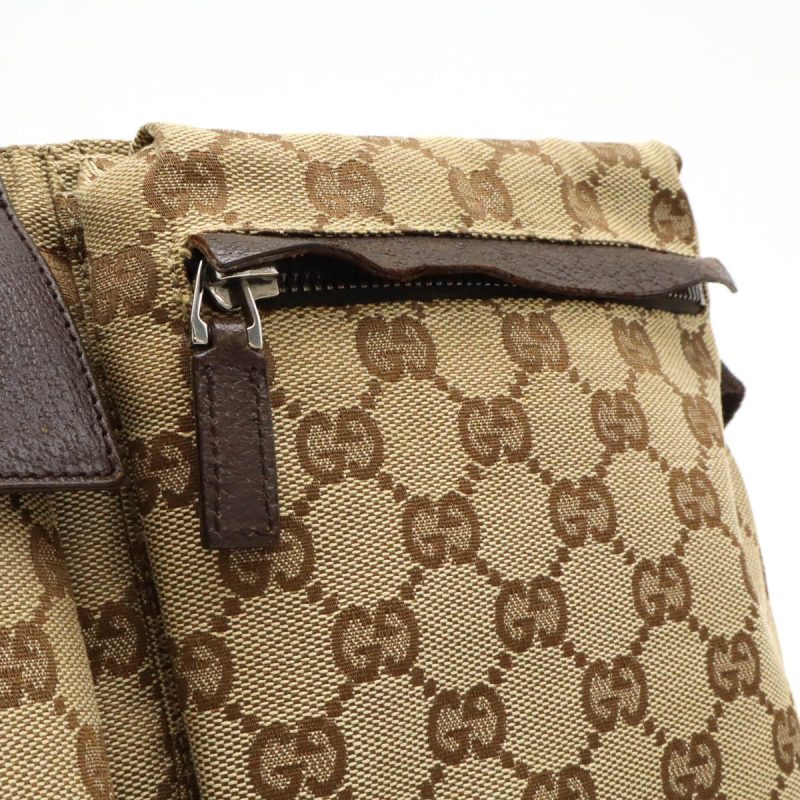 Gucci GG Canvas Leather Waist Bag 28566 - Barde - Image 9