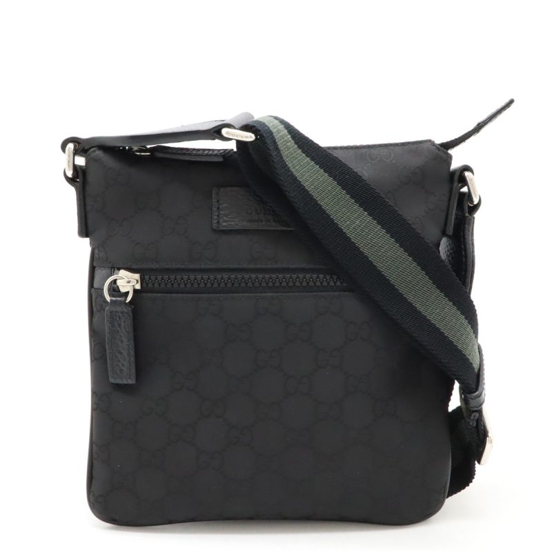 Gucci Nylon Leather Shoulder Bag 449183 - Barde