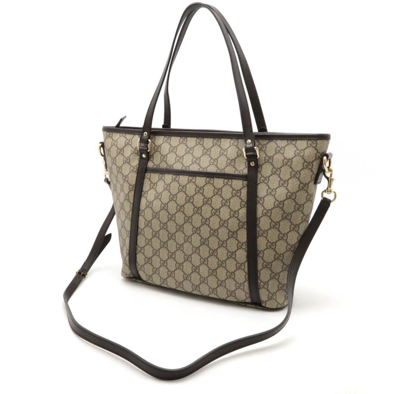 Gucci GG Supreme 2WAY Tote Bag Beige/Brown - Barde - Image 2