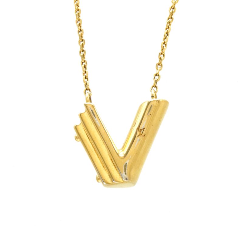 Louis Vuitton LV&ME V Initial Alphabet Pendant Necklace M61077 - Barde