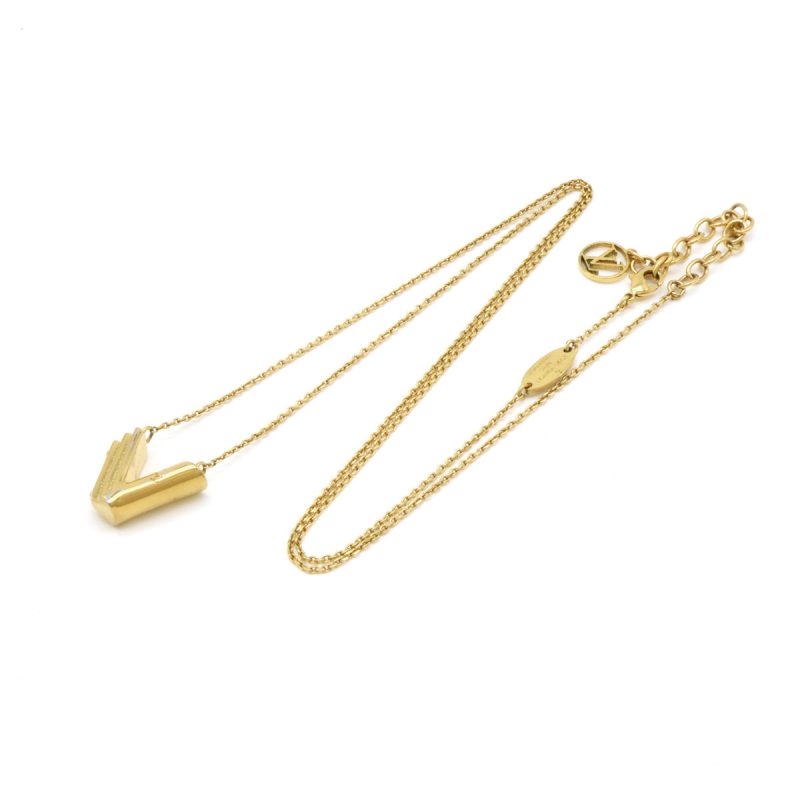 Louis Vuitton LV&ME V Initial Alphabet Pendant Necklace M61077 - Barde - Image 2