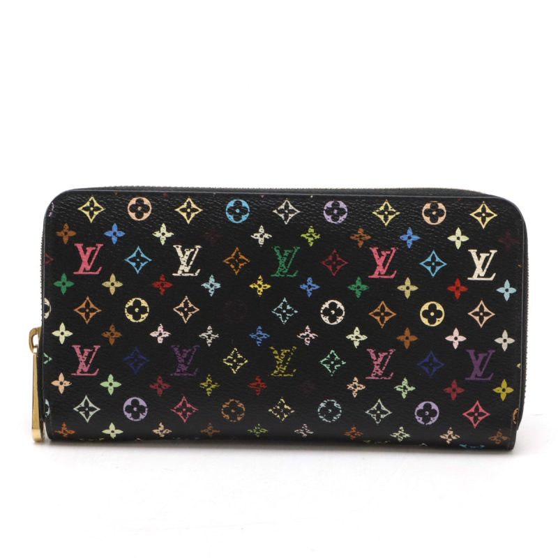 Louis Vuitton Monogram Multicolor Zippy Wallet Black - Barde