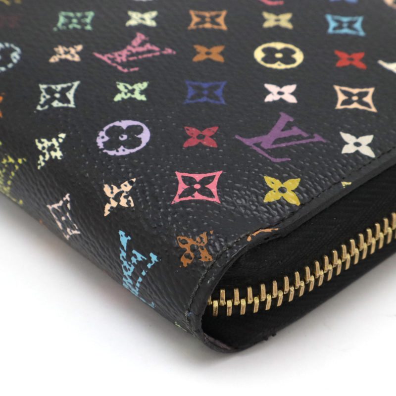 Louis Vuitton Monogram Multicolor Zippy Wallet Black - Barde - Image 3