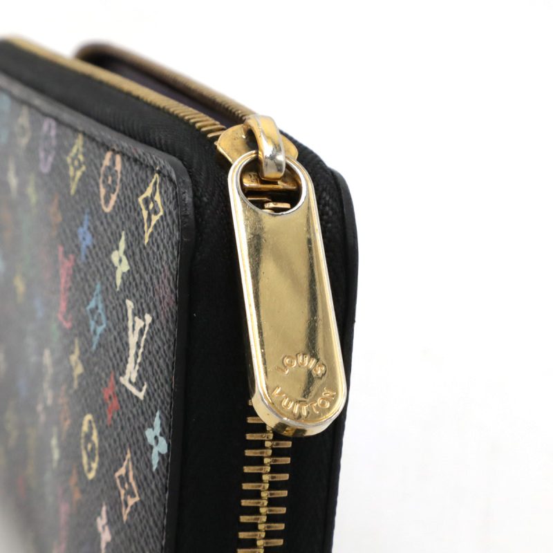 Louis Vuitton Monogram Multicolor Zippy Wallet Black - Barde - Image 4