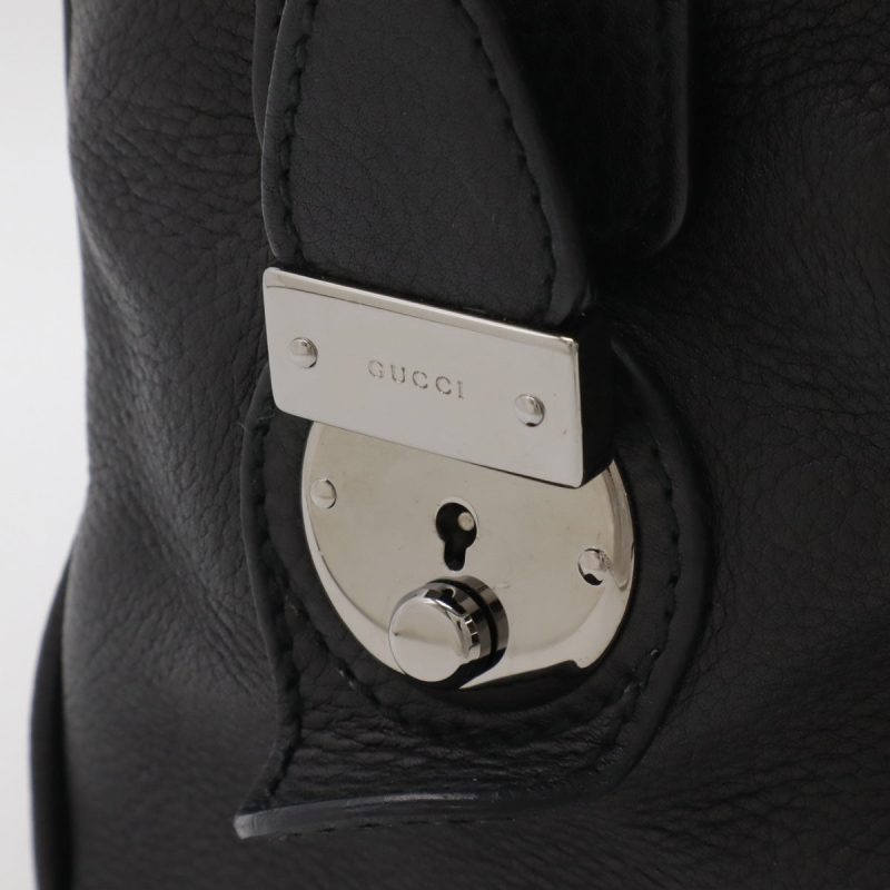 Gucci Leather Boston Bag Travel Bag 145845 - Barde - Image 5