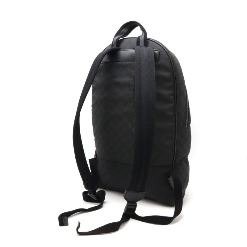 Gucci Nylon Leather Backpack Black - Barde - Image 2