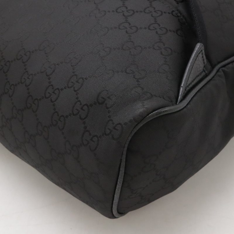 Gucci Nylon Leather Backpack Black - Barde - Image 3