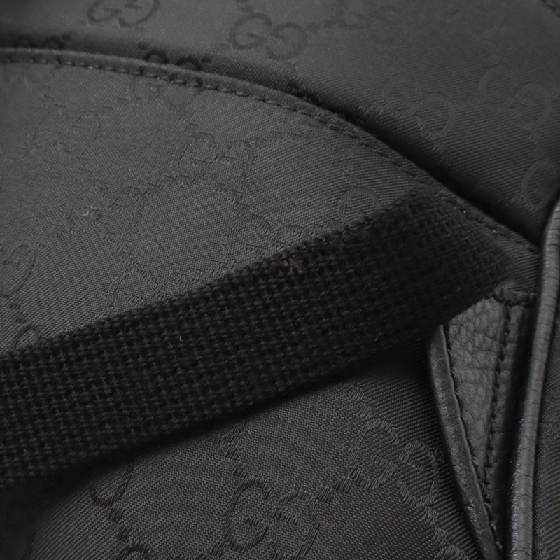 Gucci Nylon Leather Backpack Black - Barde - Image 6
