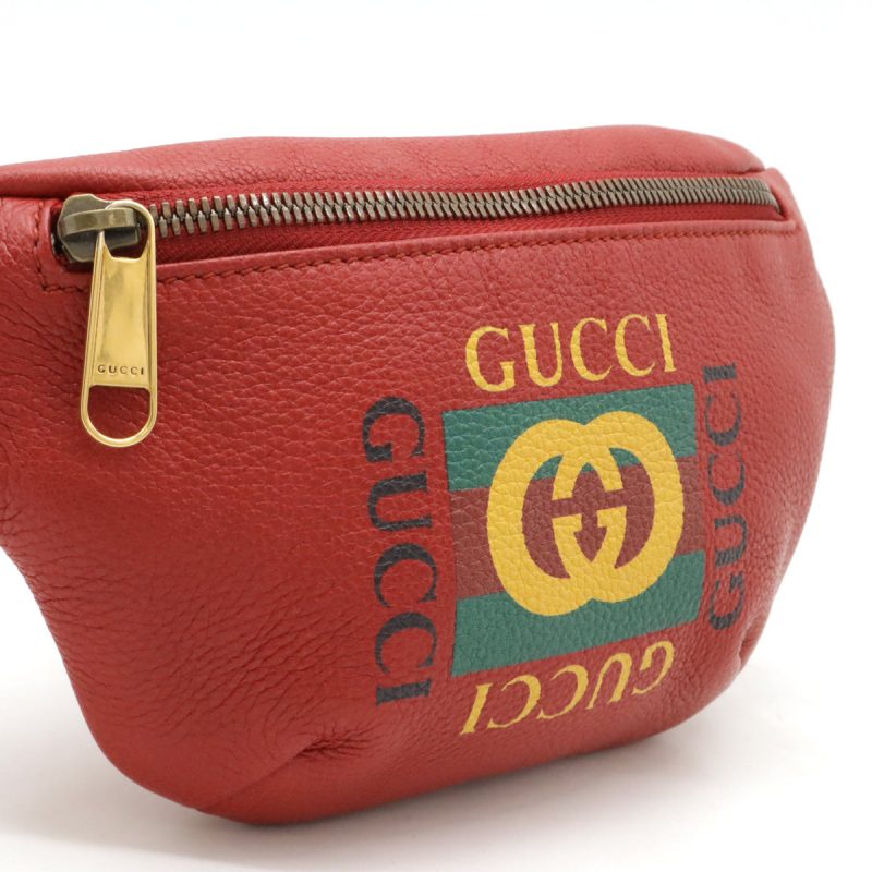Gucci Leather Print Small Belt Bag 527792 - Barde - Image 5