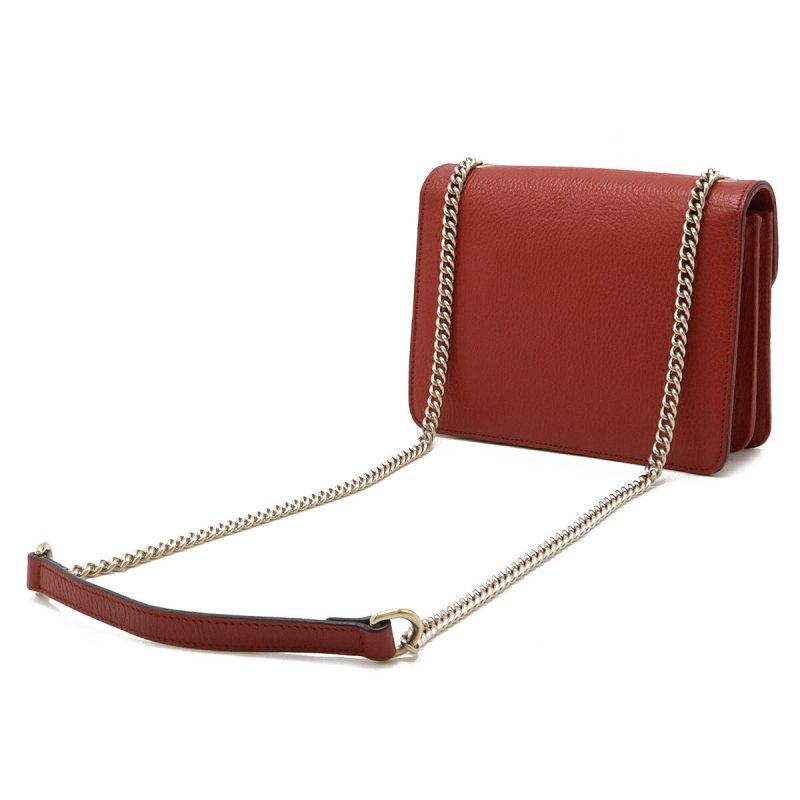 Gucci Leather Interlocking G Chain Bag - Barde - Image 2