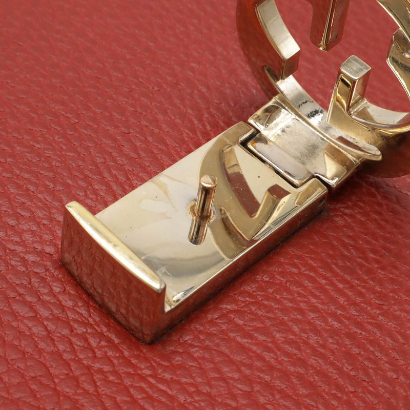 Gucci Leather Interlocking G Chain Bag - Barde - Image 4
